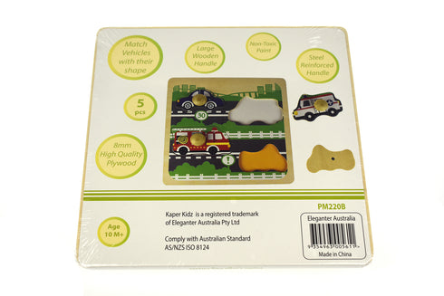 Traffic Peg Puzzle Board
